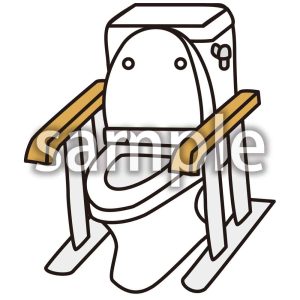 トイレ用置き型手すりの画像
