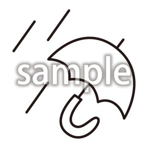 雨_線画の画像