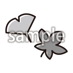 紅葉_モノクロの画像