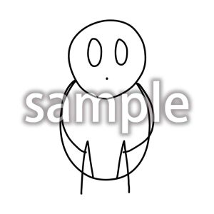 三角座りのデブ郎の画像