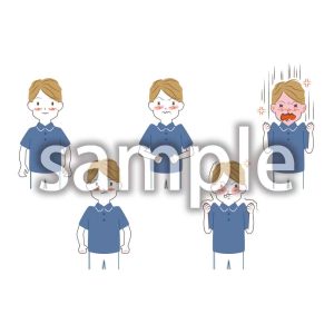 怒っている人段階順の画像