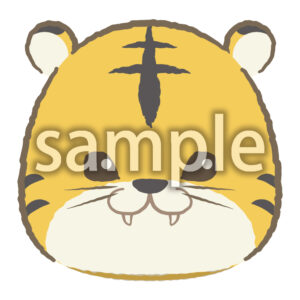 顔イラスト寅の画像