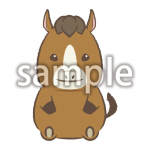 全身イラスト午の画像