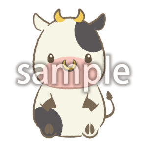 全身イラスト丑の画像