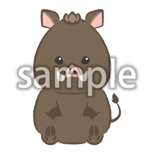 全身イラスト亥の画像