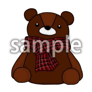 バレンタイン　クマの縫いぐるみの画像