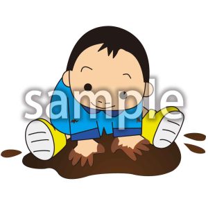 どろんこ遊びの画像