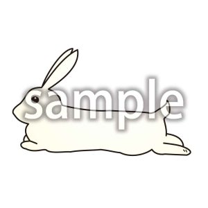 走るうさぎの画像