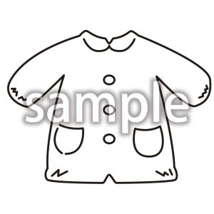 給食エプロン_塗りありの画像