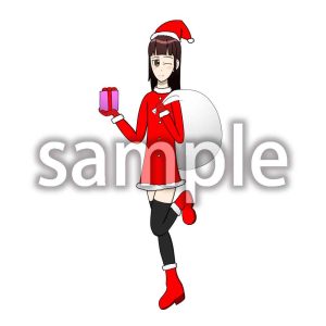 サンタコスの女の子の画像