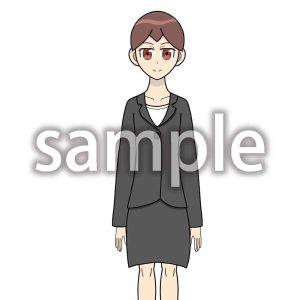 スーツ姿の女性の画像