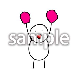 応援するデブ助の画像