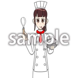 パティシエの女の子の画像