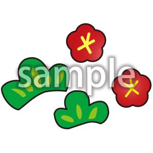 梅の花・松の葉の画像