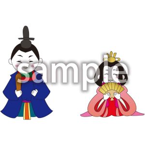 お内裏様とおひな様の画像