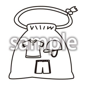 体操着入れ_線のみの画像