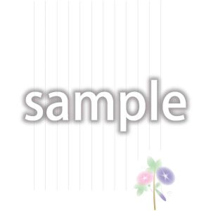 便せん朝顔_標準_12mm_縦罫11行の画像