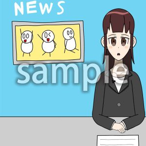 ニュースキャスターの画像