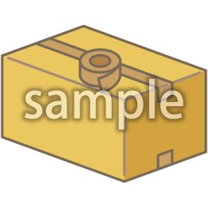 梱包済みのダンボールの画像