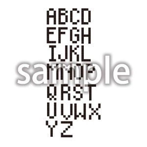 ドット素材_アルファベット大文字の画像