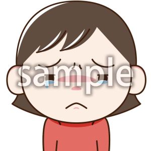 女の子泣き始めるの画像