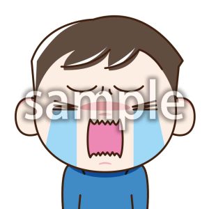 男の子大泣きするの画像