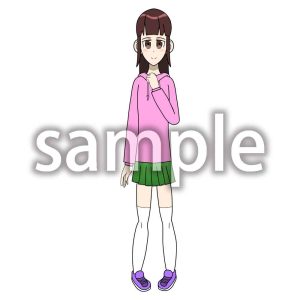 パーカーの女の子の画像