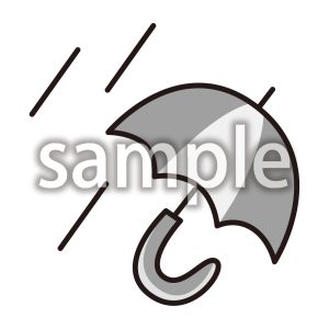 雨_モノクロの画像