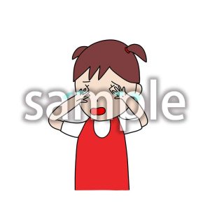泣いてる女の子の画像