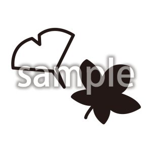 紅葉_線画の画像